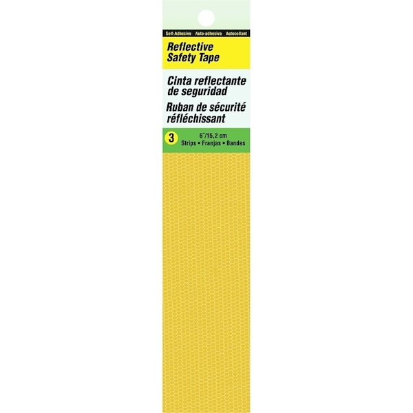 Hy-Ko Reflective Safety Tape, 6 in L, Yellow TP-3Y - main