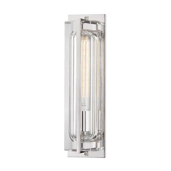 Hudson Valley Lighting Hawkins 1 Light Wall Sconce 4.5 In. Polished Nickel 1731-PN - main