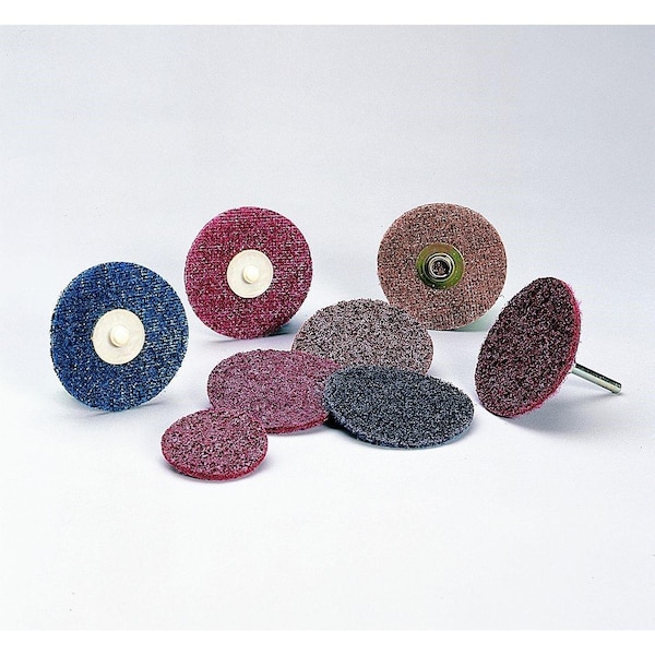 3M Abrasive Disc, Diameter: 4 Inch; Grit Type: Medium; Material: Aluminum Oxide; Attachment Type: TR 7010301231 - main