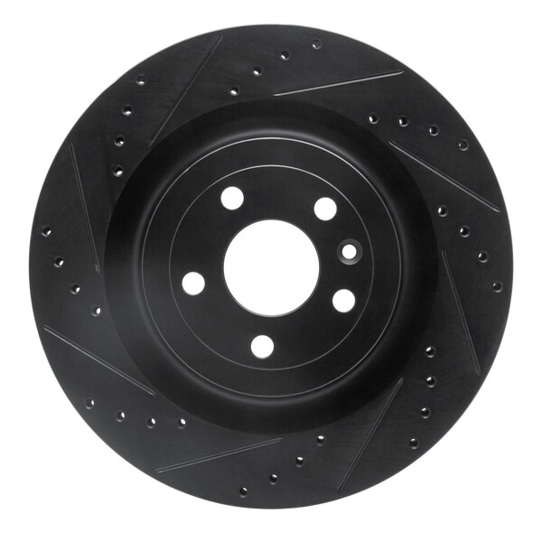 Dynamic Friction Co DFC Brake Rotor - Drilled and Slotted - Black 633-54266L - main