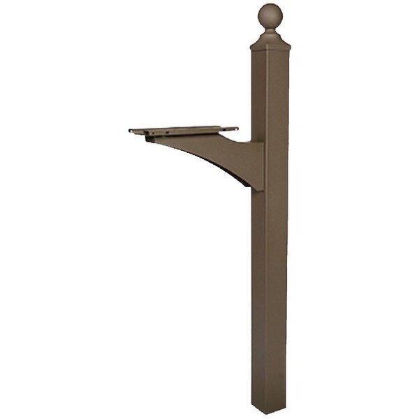 Gibraltar Mailboxes LP000BZ0 Landover Mailbox Post, 214 in L, 6 in W, 564 in H, Aluminum LP000BZAM - main