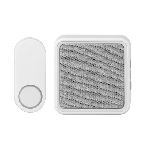 Heath Zenith Matte White Plastic Wireless Door Bell 18000150 - main