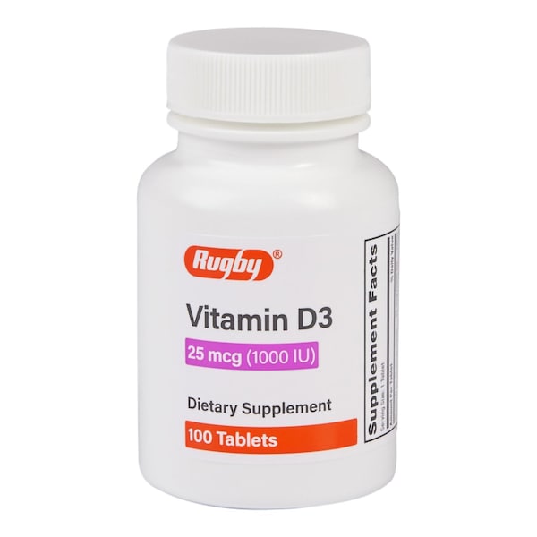 Major Pharmaceuticals Vitamin D3, 25mcg, 100PK 80681016900 - main