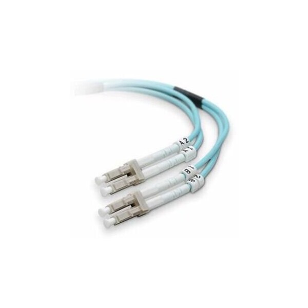 Belkin Fiber Optic Patch Cable - LC Male - LC Male - 98.43ft - Aqua F2F402LL-30M-G - main