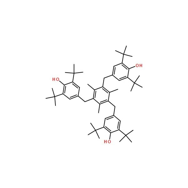 Ak Scientific 1, 3, 5-Trimethyl-2, 4, 6-tris(3, 5-di-tert-butyl-4-hydroxybenzyl)benzene (100g), CAS 1709-70-2 O825-100g - main