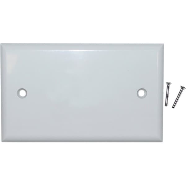 Cable Wholesale Wall Plate, White, Blank Cover Plate 200-258WH - main
