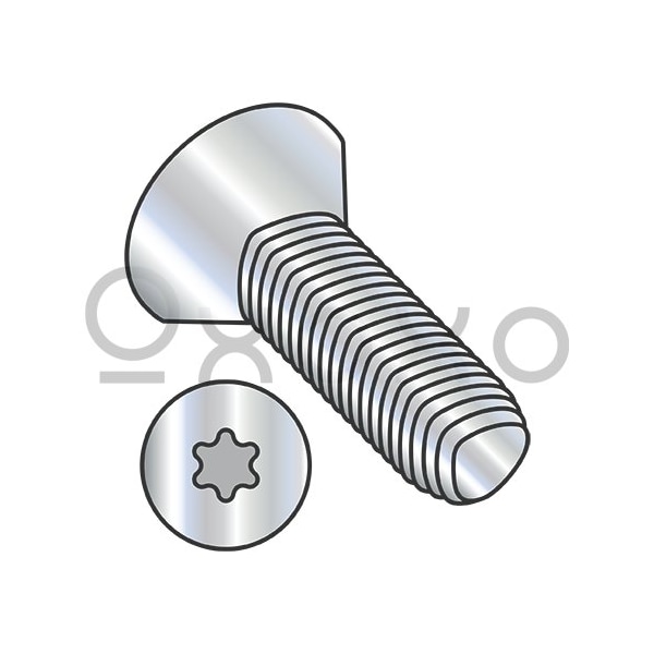 Oxoxo 1/4-20X3/4 6 Lobe Flat Taptite Alternative Thread Rolling Screw Fully Thrd Zinc Bake & Wax, 4000PK 344902 - main