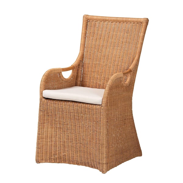 Bali & Pari Amsterdam Bohemian Light Honey Rattan Dining Chair 250-13943-ZORO - main