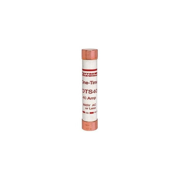 Ferraz Shawmut 1.06in x 5.5in, 600 VAC/300 VDC, 40 A, 50 kA AC/20 kA DC Interrupt, PolyTube Body, Copper OTS40 - main