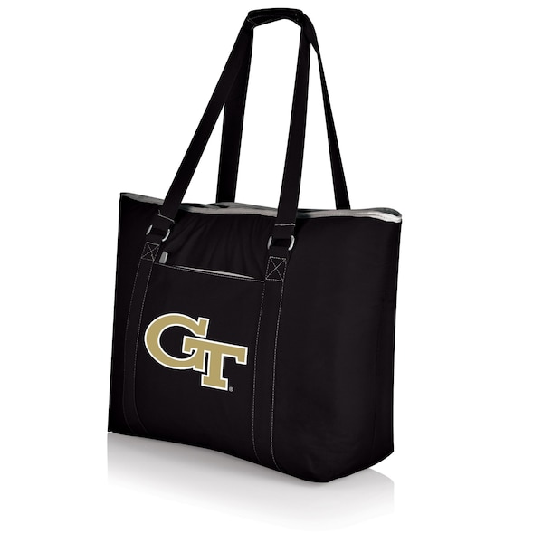 Picnic Time Family Of Brands NCAA Georgia Tech Yellow Jackets Tahoe XL Tote Cooler Bag - Soft Cooler BagBlack 598-00-175-194-0 - main