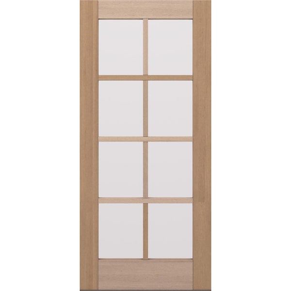 Doornmore G108, 37.75" x 82" ( 36" Door) Left Hand, Mahogany SDL 8 Lite Exterior Door G108-SW-3680_1_LI - main