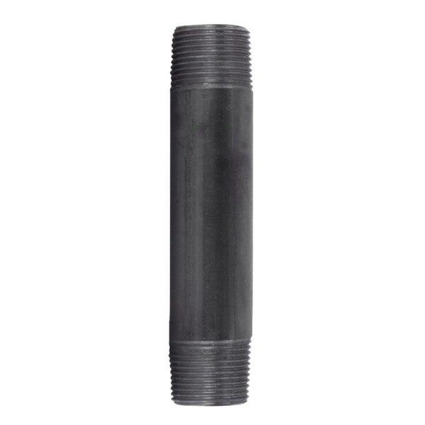 Stz Industries 1 in. MIP each X 1 in. D MIP Black Steel 6 in. L Nipple 300UP1X6 - main