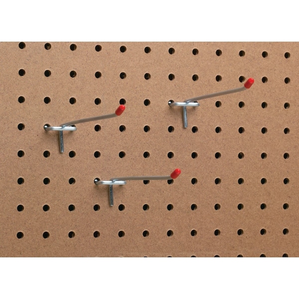 Unbranded 6'' Light Duty Safety Tip Straight Pegboard Hook, 3-Count 216054 - main