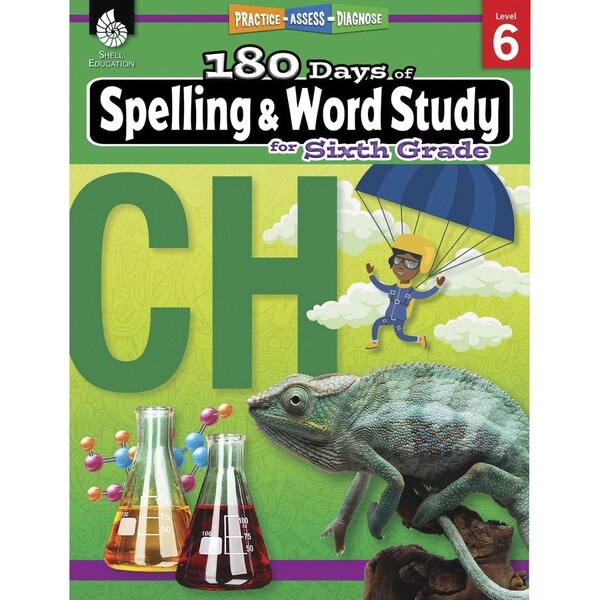 Shell Education 180 Days of Spelling and Word Study for Sixth Grade 28634 - main