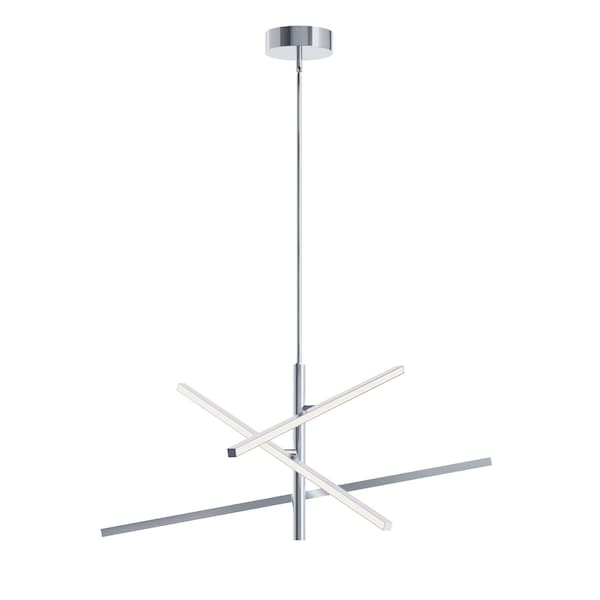Afx Knoll - LED Pendant - 36in - Polished Chrome KNOP36LAJUDPC - main