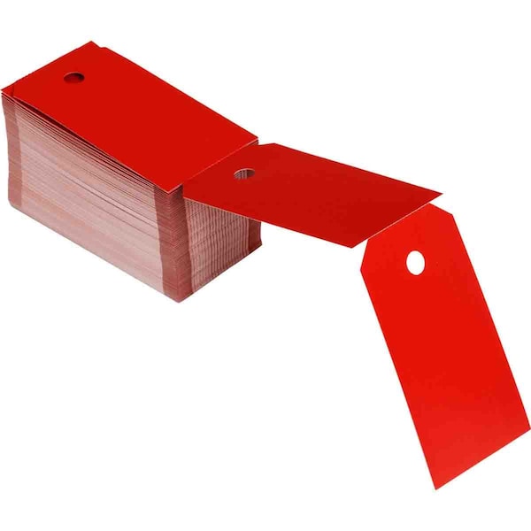 Brady Blank Tags Polyester 5.75 in H x 3 in W Red 250/BX THT-288-851-RD - main