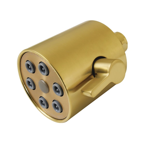 Kingston Brass 3" Round Jet Spray Brass Shower Head, Brushed Brass K238A7 - main