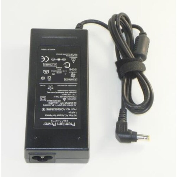 Premium Power 90 Watt AC AdapterAlt:LiteonPA-1900-05- PA-1900-24A for Toshiba Satellite M30X AC0905525BRE - main