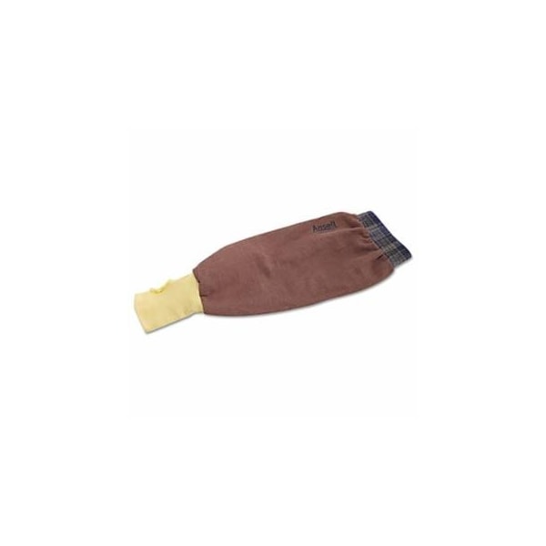 Activarmr 59-406 FR Kevlar Blend Sleeve, 22 in L, Slip On, One Size, Brown/Yellow/Blue 012-59-406-22IN - main