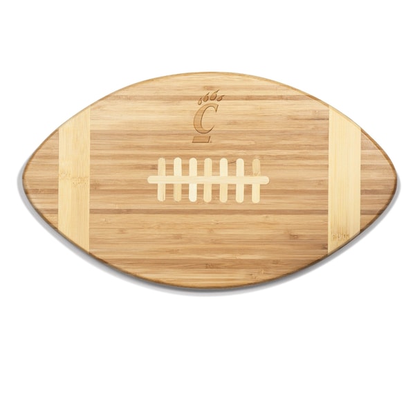 Picnic Time Family Of Brands NCAA Cincinnati Bearcats Touchdown! Football Cheese Board - Novelty Charcuterie Board 896-00-505-663-0 - main