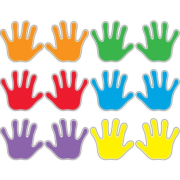 Trend Enterprises Handprints Classic Accents® Variety Pack, 36 Per Pack, PK3 T10930 - main