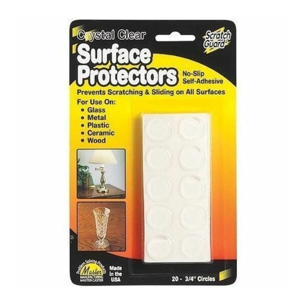 Master Caster Master Caster MAS88600 Surface Protectors; Self-Adhesive; No Slip; .75 in.; Clear 88600 - main