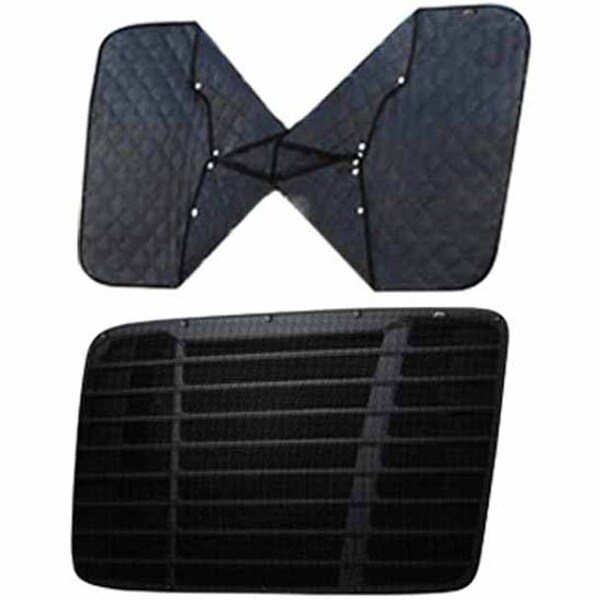 Ilc Replacement For Peterbilt 387 Year 2006 Black Winter Front Bug Screen Combo WZ-EFQS-Q - main