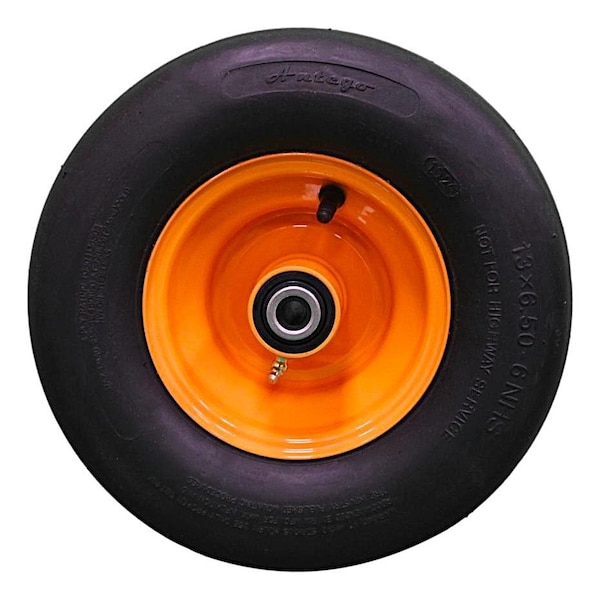 Antego 13 x 6.5-6 in Lawn Mower Wheel Assembly, 4 Ply, Smooth, Gold, 2 PK A6451210530804136506 - main