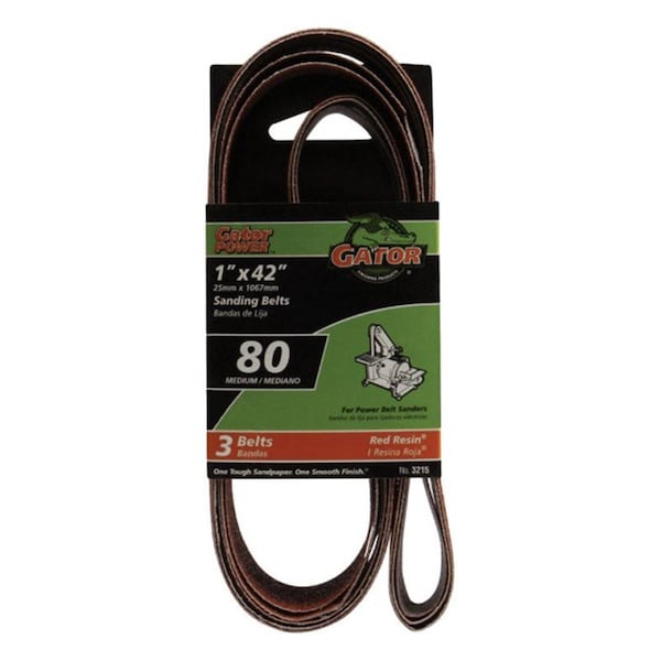 Gator Grit 3215 1 x 42 in. Sanding Belt 80 Grit - 2192185 - main