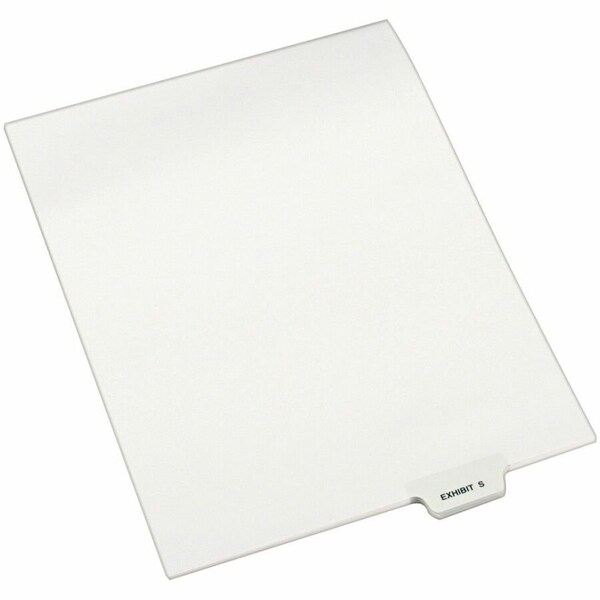 Avery Dennison Avery, Avery-Style Preprinted Legal Bottom Tab Dividers, Exhibit S, Letter, 25PK 12392 - main