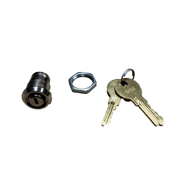 Omnimed Flat Key Cylinder Replacement and 3 Flat Keys 181691 - main