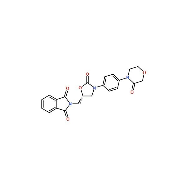 Ak Scientific (S)-2-((2-Oxo-3-(4-(3-oxomorpholino)phenyl)oxazolidin-5-yl)methyl)isoindoline-1, 3-dione (5g), CAS 4 Z6156-5g - main