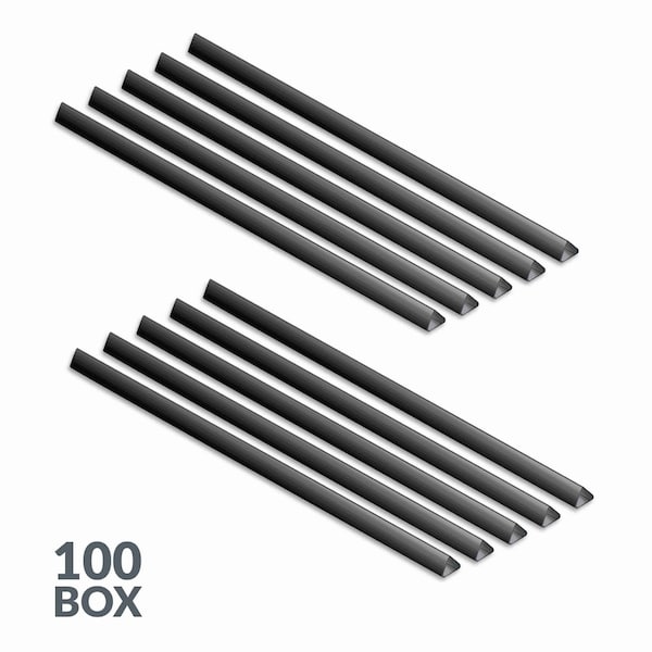 C-Line Products 1/8" x 11" Black Binding Bars Only, 100/BX 34551 - main