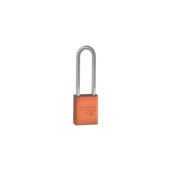 Master Lock Co Safety Padlock 3in Shackle Orange Keyed Alike A1107KD ORJ - main