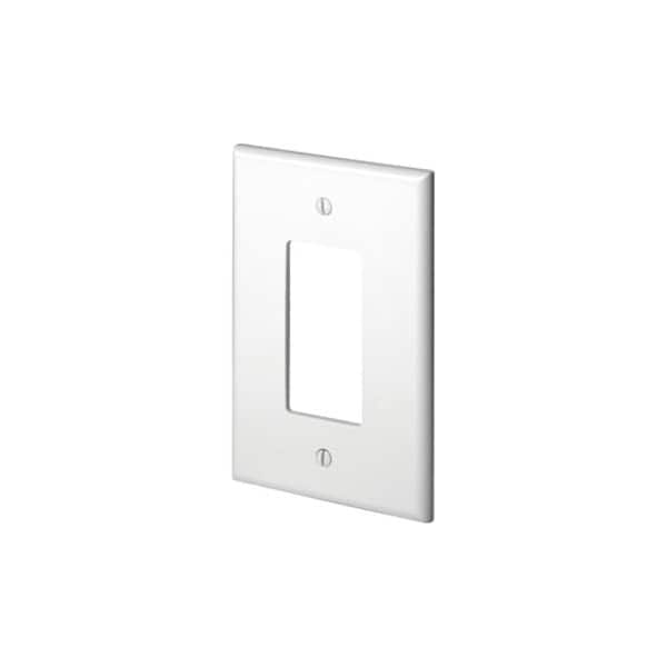 Leviton WallPlate, DuplexOutlet, White, Plastic 88601 - main