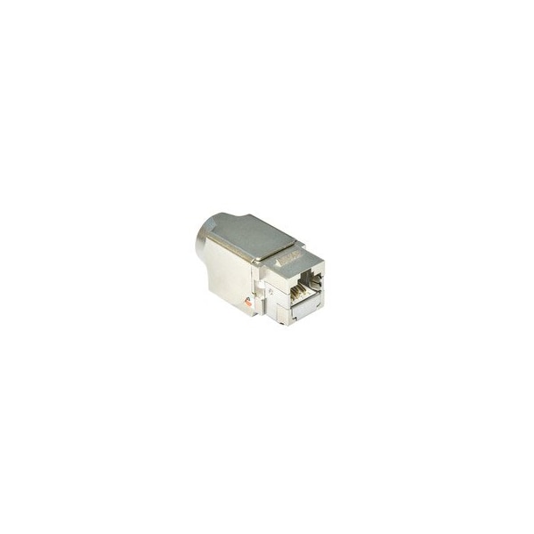 Cable Wholesale Shielded Cat6a Keystone Jack, RJ45 Female to 110 Punch Down 33X6-521 - main