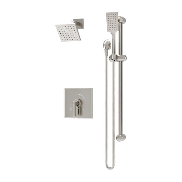 Symmons Duro HydroMersion Single Handle Shower Faucet Trim Kit with Hand Spray (Valve not Included) S3698STN15TRM - main