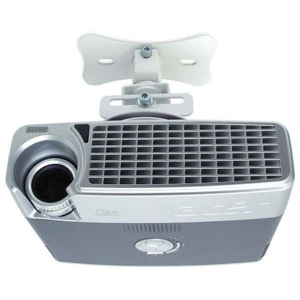 Atdec ceiling projector mount, fixed drop - Loads up to 33lb - VESA up to 65x200 TH-WH-PJ-FM - main