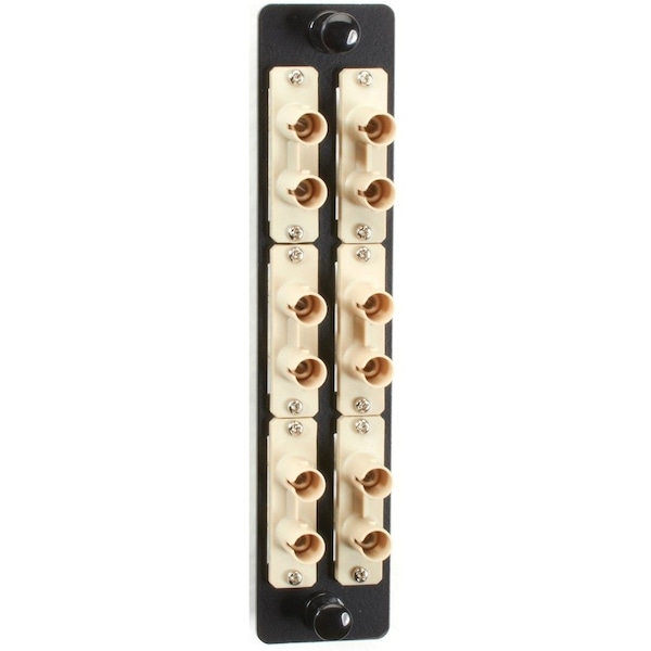 Black Box High Density Adapter Panel, Bronze Sleeves, 6 St Duplepairs, Beige JPM460B - main