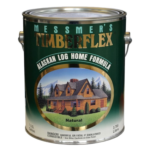 Messmers 1 Gal Messmer's TF-600 Natural Timberflex Alaskan Log Home Formula, Oil-Based Exterior Wood Finish TF-608 - main