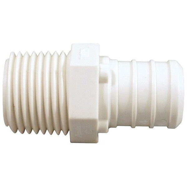 Apollo Valves ApolloPEX Series Pipe Adapter, 34 x 12 in, Barb x MPT, Poly Alloy, 200 psi Pressure PXPAM34125PK - main