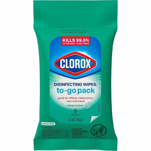 Clorox 9CT Clorox Wipes To Go 60133 - main