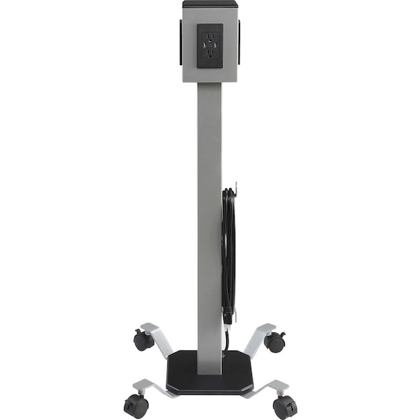 Lorell Mobile Power Tower, USB, 10 ft., Gray LLR34000 - main