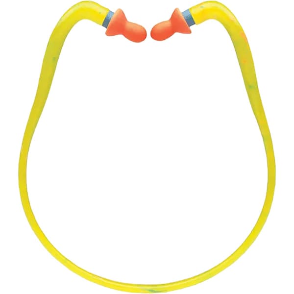 Honeywell Howard Leight QB1HYG Disposable Vinyl Replacement Tips for Banded Ear Plugs, Bell Shape, 27 dB, Orange, 1 PR QB100HYGG - main