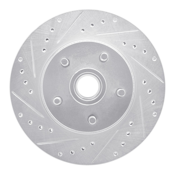 Dynamic Friction Co DFC Brake Rotor - Drilled and Slotted - Silver 631-54006L - main