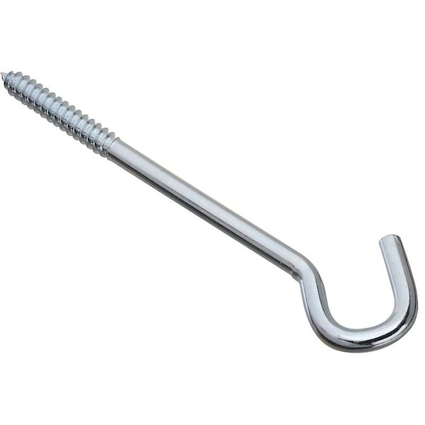 National Hardware 2156BC Series N220897 Screw Hook, 38 in Opening, 8 in L, Steel, Zinc 220897 - main