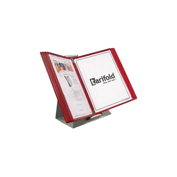Tarifold Document Desk Display Unit, 10 Red Pocket D231 - main