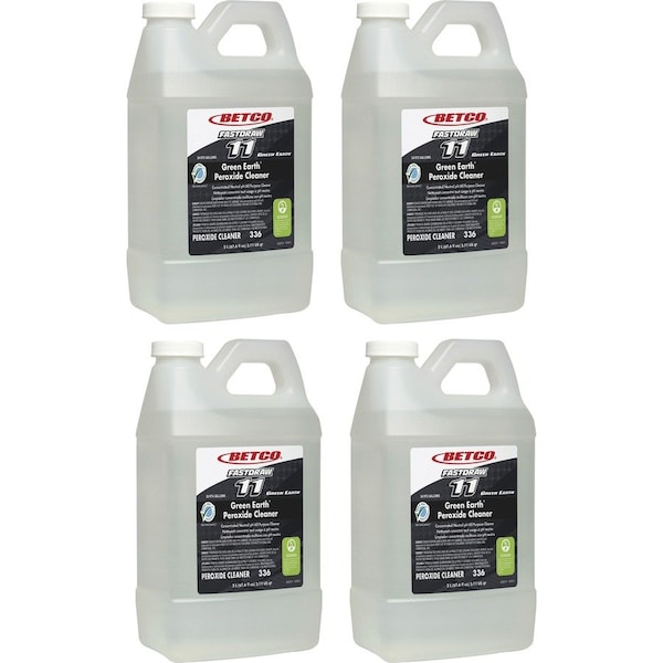Betco Green Earth Peroxide Cleaner - FASTDRAW 11, Bottle, 67.6 fl oz, Fresh Mint, 4 PK 3364700CT - main