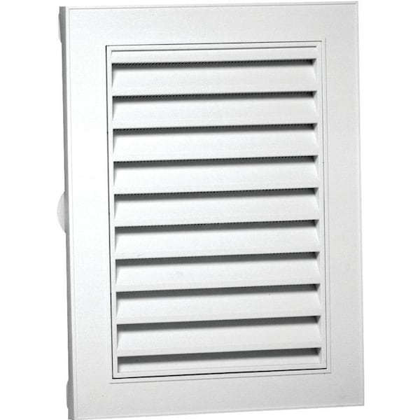 Duraflo Duraflo 626075-00 Gable Vent, 18-1/4 in L x 12-1/2 in W Rough Opening, Polypropylene, White 626075-00 - main