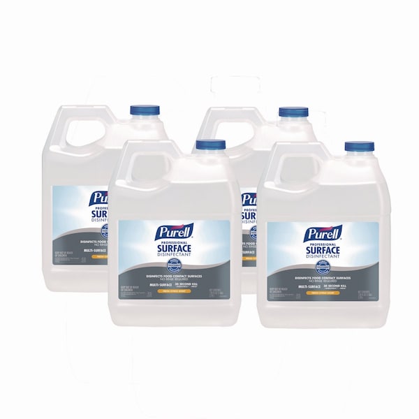 Purell Cleaners & Detergents, Bottle, Fresh Citrus, 4 PK 4342-04 - main